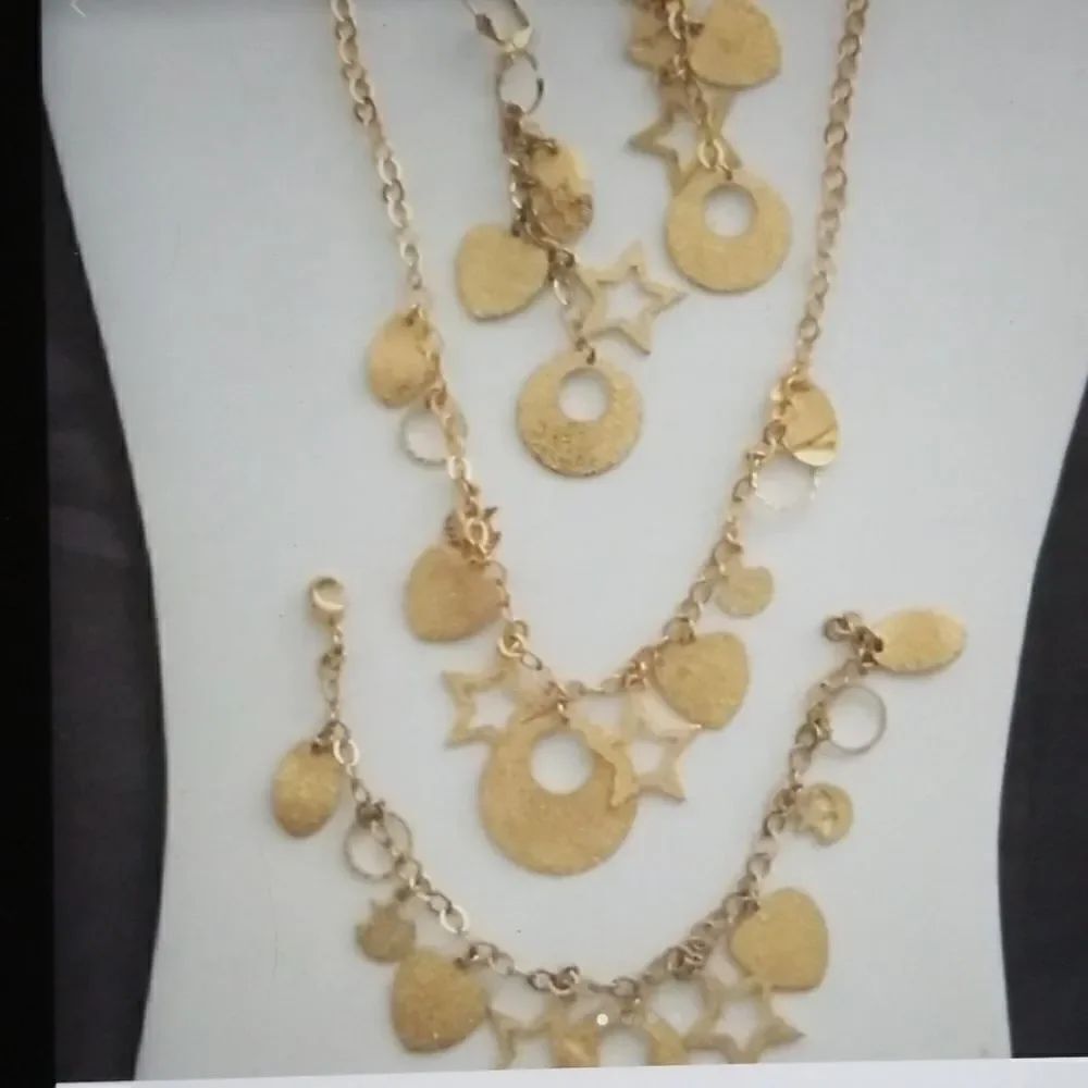 18KYGP 3Pc. Laser Celestial Jewelry Set~DO not purchase